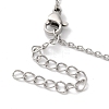 Non-Tarnish 304 Stainless Steel Cable Chain Bowknot Pendant Necklaces NJEW-Z041-03P-03-3