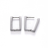 304 Stainless Steel Huggie Hoop Earrings X-STAS-S103-22P-2
