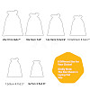 Burlap (Polyester) Packing Pouches Drawstring Bags ABAG-BC0001-07B-18x13-7