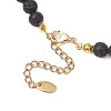 Natural Lava Rock Beaded Necklaces NJEW-JN04856-5