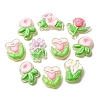 Transparent Resin Cabochons CRES-I046-09-2