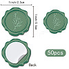 CRASPIRE 100Pcs Adhesive Wax Seal Stickers DIY-CP0009-47C-2