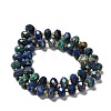 Natural Chrysocolla and Lapis Lazuli Beads Strands G-P573-A64-10x6mm-3