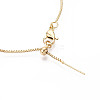 Adjustable Brass Beaded Slider Bracelets for Women BJEW-T022-22G-2