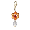 Flower Acrylic Pendant Decorations HJEW-JM01880-4