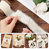 5 Yards Cotton Frayed Fringe Ribbon OCOR-WH0081-37-5