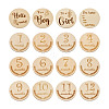 Basswood Milestone Cards WOOD-TA0001-41A-9