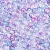 Baking Paint Electroplate Transparent Glass Seed Beads SEED-N006-07E-3