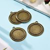 Vintage Tibetan Style Alloy Pendant Cabochon Bezel Settings X-TIBEP-M018-139AB-NF-4