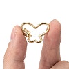 Brass Micro Pave Cubic Zirconia Screw Carabiner Lock Charms KK-I657-15G-5
