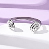304 Stainless Steel Cuff Bangles for Women BJEW-C123-01B-P-2