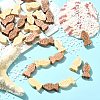 40Pcs 2 Colors Dyed Wooden Beads WOOD-CJ0002-68-5