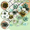 60Pcs Cloth Flower DIY-SP0005-73A-3