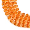 Transparent Glass Beads Strands GLAA-P076-01A-06-3