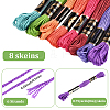 8 Skeins 8 Colors Polyester Sewing Thread OCOR-WH20074-09C-2