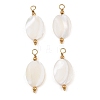 Natural Freshwater Shell Pendants SH-CBA5EEC-16G-1