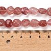 Natural Strawberry Quartz Beads Strands G-P497-01E-06-5