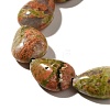 Natural Unakite Beads Strands G-I377-A27-4