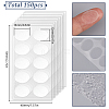 150Pcs PE Adhesive Ear Lobe Support Patches AJEW-SC0003-38-2