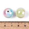 UV Plating Opaque Acrylic Beads SACR-T018-32M-4