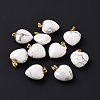 Natural Howlite Pendants G-I311-A31-G-4