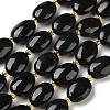 Natural Black Tourmaline Beads Strands G-H005-A17-02-2