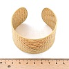 304 Stainless Steel Cuff Bangles for Women AJEW-P127-24G-5