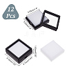 Square Plastic Loose Diamond Display Boxes CON-WH0092-61B-02-2