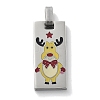 Christmas 304 Stainless Steel Enamel Pendants STAS-Z098-41P-1