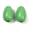 Spray Painted Wood European Beads WOOD-F017-10E-1