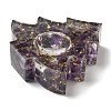 Natural Amethyst & Resin Candle Holder Molds DJEW-H012-03E-3