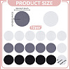 36Pcs 3 Colors Polyester Self-adhesive Fabrics DIY-DR0002-40-2