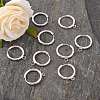 201 Stainless Steel Huggie Hoop Earring Findings STAS-P283-01H-S-5