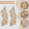 Polyester Embroidery Lace Cloth Patches AJEW-WH20070-069A-4