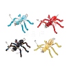 Glass Seed Beaded Ant Pendants PALLOY-MZ00468-1