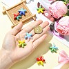 7Pcs 7 Colors Handmade Lampwork Pendants LAMP-CJ0002-75-4