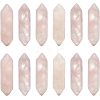 Olycraft Faceted Natural Rose Quartz Double Terminated Point Beads G-OC0003-61-1