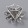 Flower Triple Ring Alloy Scarf Buckle Ring JEWB-WH0023-38-2
