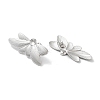 Non-Tarnish Butterfly 304 Stainless Steel Stud Earrings Findings EJEW-L272-007P-2