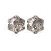 Non-Tarnish 304 Stainless Steel Bead Caps STAS-D244-03P-B-3