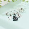 Iron Safety Brooch for Halloween JEWB-BR00048-02-4