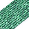 Synthetic Malachite Beads Strands G-P575-B12-4x2mm-2