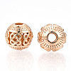 Rack Plating Alloy Beads FIND-C055-07G-1
