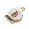 Christmas Theme Alloy Enamel Pendants FIND-M039-02E-2