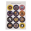 Halloween Theme Plastic Stickers STIC-C009-01D-1