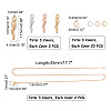 DIY 304 Stainless Steel Necklaces Kits DIY-UN0002-09-2