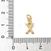 Brass Pave Clear Cubic Zirconia Charms KK-A273-01G-X-3