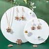 10Pcs 5 Style Brass Rhinestone Pendants KK-SC0001-94LG-5
