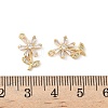 Brass Micro Pave Cubic Zirconia Pendants X1-KK-C099-02G-03-3