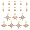 Brass Micro Pave Clear Cubic Zirconia Charms KK-GA0002-31-1